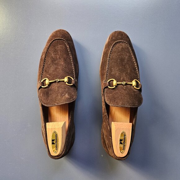 Gucci Other - Gucci Men's Dark Brown Suede Jordaan Loafer- US 9